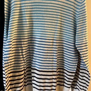 Scotch and Soda Tri Colored Striped Sweater